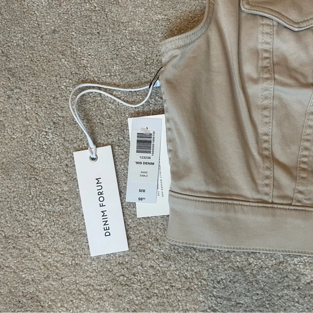 Aritzia Denim Forum The '90s Denim Top‎ NWT - Picture 4 of 6